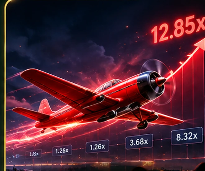 Illustrated airplane flight arcade game